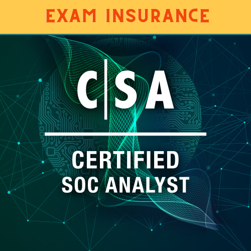 EC-Council  Certified SOC Analyst Certification (CSA) | Exam Insurance | Self-Pace Video Course+ CyberQ Lab + eCourseware + Practice Test & Exam Voucher